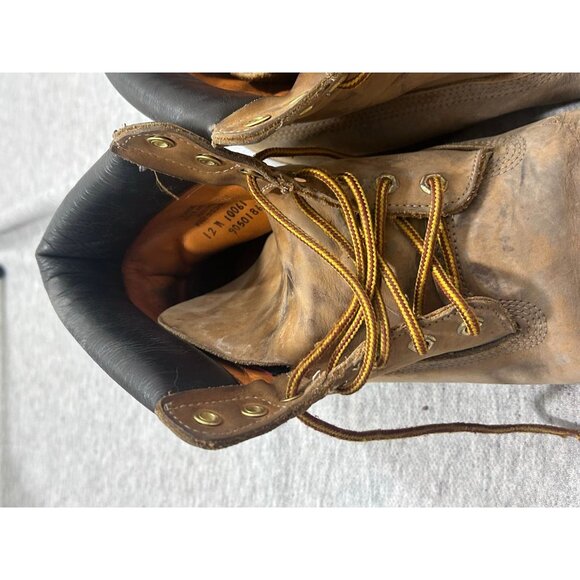 Timberland Pro Boot Men's Size 12M Lace Up Ankle Leather Hiking Wheat Brown - Picture 2 of 8